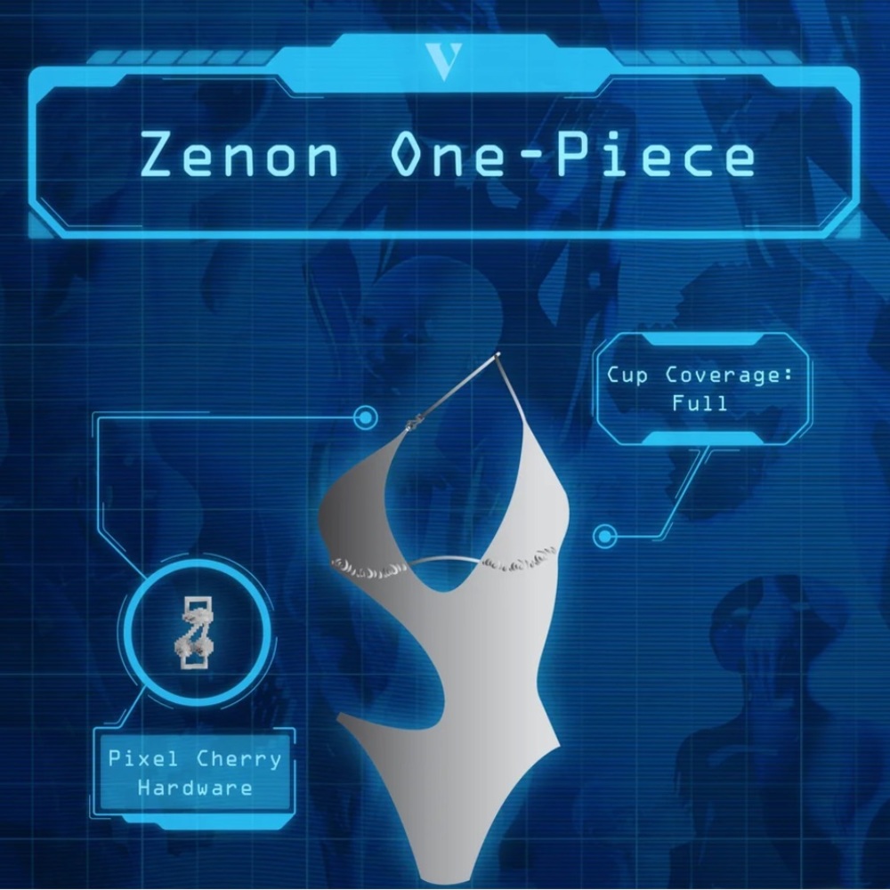 VOIGHT BY VALENTINA Zenon One Piece in Silver - Picture 7 of 9